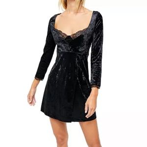 Free People Kat Velvet Mini Dress